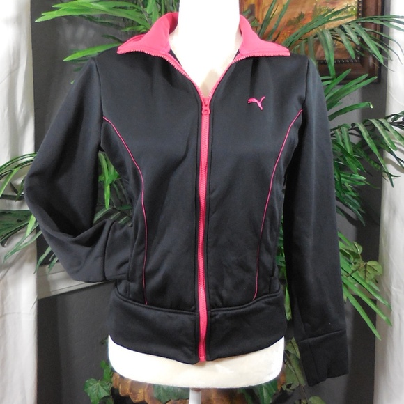 black puma jacket womens